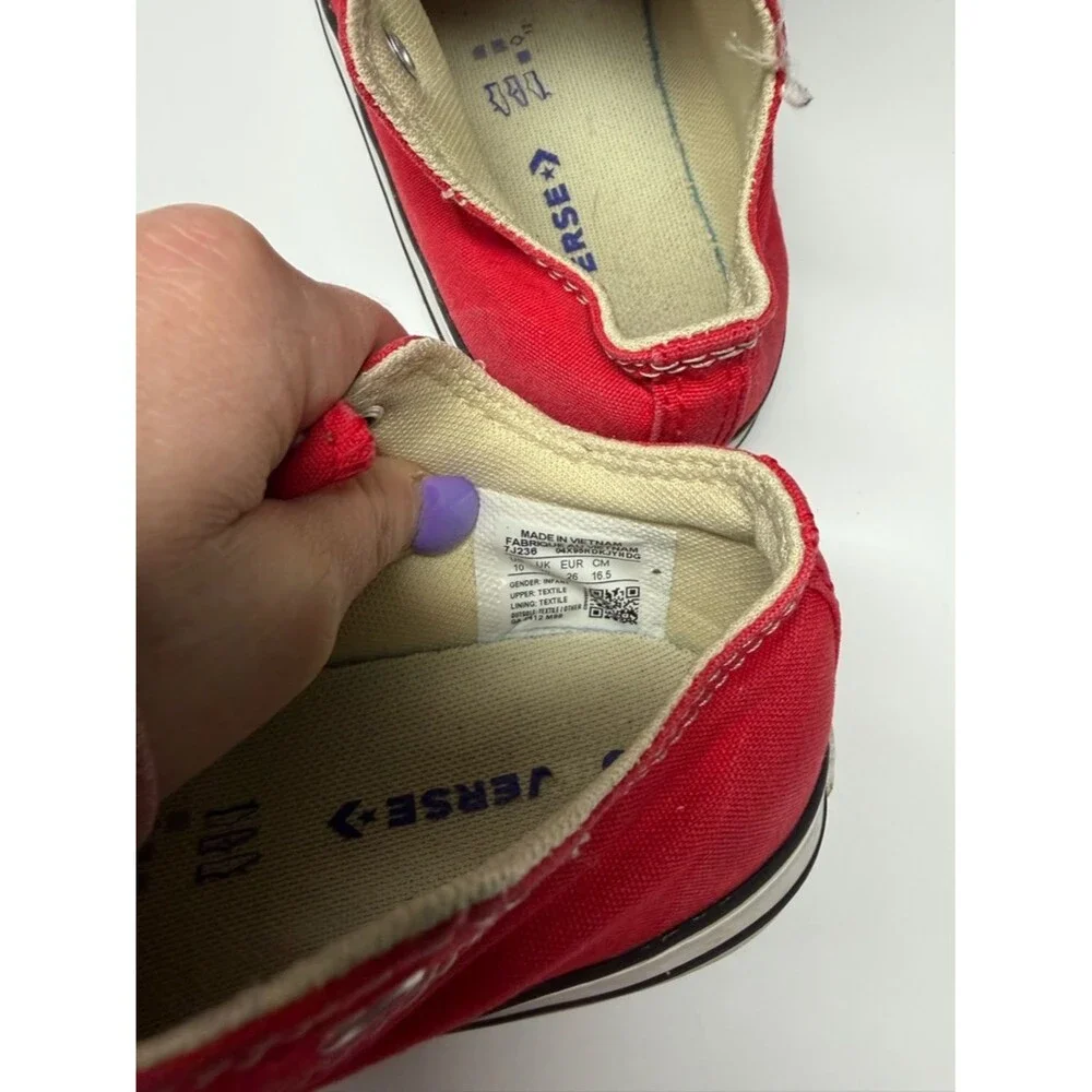Converse Kids Red Canvas Low-Top